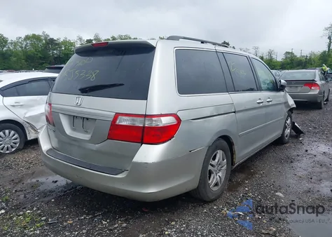 2007 Honda Odyssey Ex-L из США, поврежденный, VIN 5FNRL386X7B104029